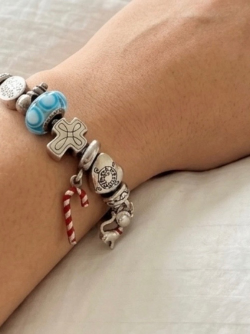 Authentic Pandora Silver Tone Bracelet Set - 3 Real Pandora + Hallmark & Bou